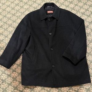 Michael Michael Kors Black Wool Coat